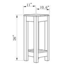 Cargar imagen en el visor de la galería, Blue Rectangle Wood Side Table
