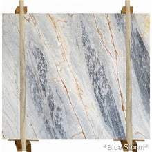 Load image into Gallery viewer, Blue Storm Bookmatching Marble Slabs Polished - Livfloors Collection
