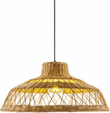 Carregar imagem no visualizador da galeria, Bailleval Dark Brown Rattan Pendant

