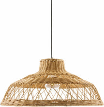 Carregar imagem no visualizador da galeria, Bailleval Dark Brown Rattan Pendant
