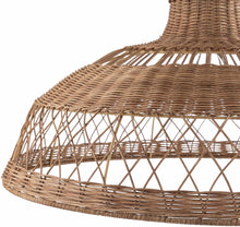 Carregar imagem no visualizador da galeria, Bailleval Dark Brown Rattan Pendant
