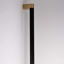 Load image into Gallery viewer, Bold, Black &amp; Gold Knurled Solid Brass Appliance Pulls
