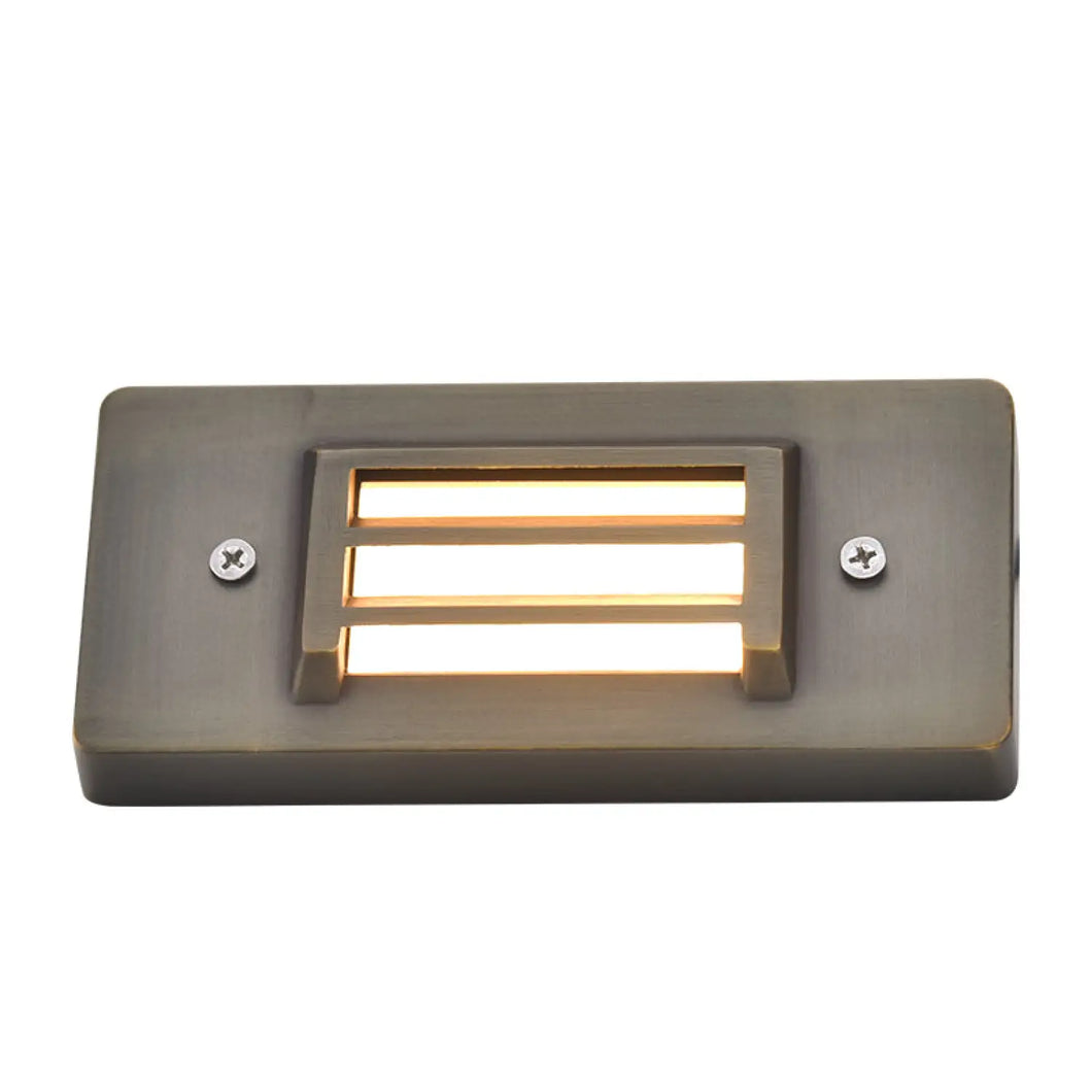Brass Grating Step Light 2W 2700K LED Lighting for Outdoor Stairs