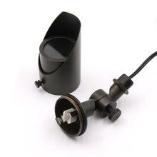 Load image into Gallery viewer, Brass Standing Light with Adjustable Shroud for MR16 Bulbs
