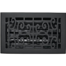 Cargar imagen en el visor de la galería, Cast Aluminum Baroque Vent Covers - Black
