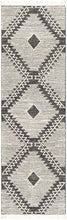 Carregar imagem no visualizador da galeria, Brownhills Cream&amp;Black Trellis Cotton Area Rug
