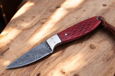 Buckaroo Waist Knife – Custom Handmade Damascus Steel Knife