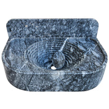 Load image into Gallery viewer, Bursa Gray Marble Wall-Mount Bathroom Sink with 6&quot; Backsplash (W)16&quot; (L)27&quot; (H)6&quot;
