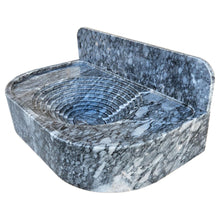 Load image into Gallery viewer, Bursa Gray Marble Wall-Mount Bathroom Sink with 6&quot; Backsplash (W)16&quot; (L)27&quot; (H)6&quot;
