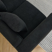 Carregar imagem no visualizador da galeria, 3-seater + 3-seater Combination sofa.BLACK teddy

