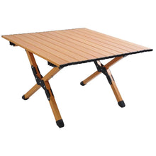 Cargar imagen en el visor de la galería, Portable picnic table, rollable aluminum alloy table top with folding solid X-shaped frame
