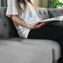Cargar imagen en el visor de la galería, 3-seater + 2-seater Combination sofa.GREY VELVET
