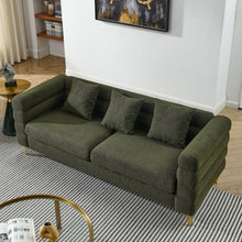 Carregar imagem no visualizador da galeria, 3-seater + 2-seater Combination sofa.Green teddy
