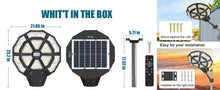 Load image into Gallery viewer, 2500W Large Solar Street Lights Outdoor - Commercial Grade Solar Powered Street Light 120000LM with Remote

