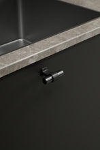 Carregar imagem no visualizador da galeria, Black and Gun Metal &quot;Bond&quot; T-Bar Dual Finish Knob and Pulls
