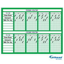 Load image into Gallery viewer, Chart:  Green Routine Chart Dry Erase        -   Removable     Adhesive Decal
