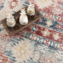 Carregar imagem no visualizador da galeria, Bindi Blue &amp; Rose Area Rug - Clearance
