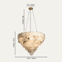 Cargar imagen en el visor de la galería, Caelum Alabaster Chandelier Light
