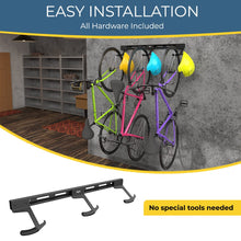 Carregar imagem no visualizador da galeria, Wall Mounted Bike Rack for 3 Bikes
