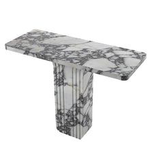 Load image into Gallery viewer, Calacatta Viola Marble Designer Console Polished (W)15&quot; (L)40&quot; (H)32&quot;

