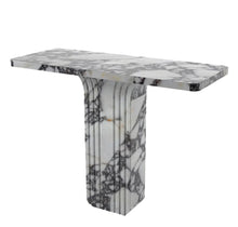 Load image into Gallery viewer, Calacatta Viola Marble Designer Console Polished (W)15&quot; (L)40&quot; (H)32&quot;

