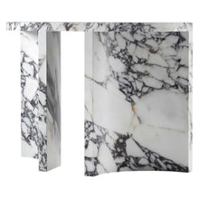 Carregar imagem no visualizador da galeria, Calacatta Viola Marble Designer Arched Legs Console Polished
