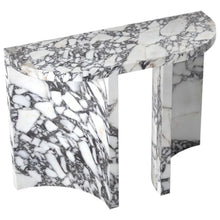 Carregar imagem no visualizador da galeria, Calacatta Viola Marble Designer Arched Legs Console Polished
