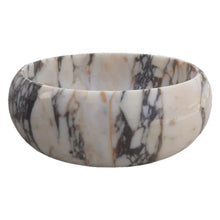 Load image into Gallery viewer, Calacatta Viola Marble Above Vanity Round Bathroom Sink Polished (D)16&quot; (H)6&quot;
