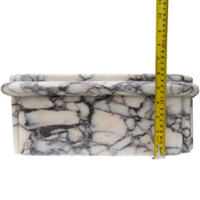 Carregar imagem no visualizador da galeria, Calacatta Viola Marble Wall-Mount Square Fluted Bathroom Sink (W)16&quot; (L)16&quot; (H)6&quot;
