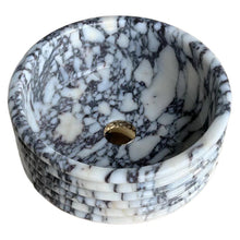 Carregar imagem no visualizador da galeria, Calacatta Viola Marble Fluted Above-vanity Bathroom Sink Polished
