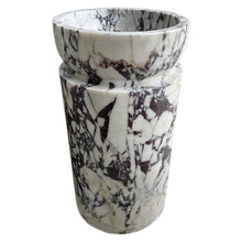 Carregar imagem no visualizador da galeria, Calacatta Viola Marble Designer Pedestal Stand-Alone Sink (W)18&quot; (L)18&quot; (H)33&quot;
