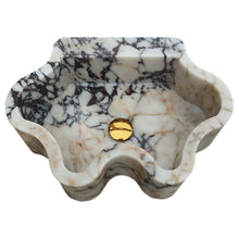 Carregar imagem no visualizador da galeria, Calacatta Viola Marble Wall-mount Bathroom Sink Wavy Edges (W)16&quot; (L)21&quot; (H)6&quot;
