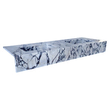 Load image into Gallery viewer, Calacatta Viola Marble Bathroom Double Sink Vanity (W)22&quot; (L)67&quot; (H)8&quot;
