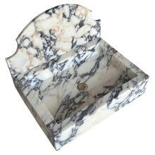 Load image into Gallery viewer, Calacatta Viola Marble Wall-Mount Bathroom Sink with Backsplash (W)18&quot; (L)24&quot; (H)6&quot;
