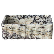 Carregar imagem no visualizador da galeria, Calacatta Viola Marble Wall-mount Bathroom Vanity Sink Fluted Front (W)19.5&quot; (L)31.5&quot; (H)10&quot;
