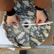 Carregar imagem no visualizador da galeria, Calacatta Viola Marble Natural Stone Round Above Vanity Bathroom Sink Polished (D)15.5&quot; (H)4.5&quot;
