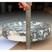 Carregar imagem no visualizador da galeria, Calacatta Viola Marble Natural Stone Round Above Vanity Bathroom Sink Polished (D)15.5&quot; (H)4.5&quot;
