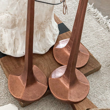 Carregar imagem no visualizador da galeria, Copper Finish Cast Iron Taper Candle Holders, Set of Three
