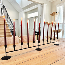 Load image into Gallery viewer, 41 Inch Matte Black 11-Taper Candle Holder
