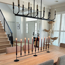 Load image into Gallery viewer, 41 Inch Matte Black 11-Taper Candle Holder
