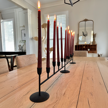 Load image into Gallery viewer, 41 Inch Matte Black 11-Taper Candle Holder

