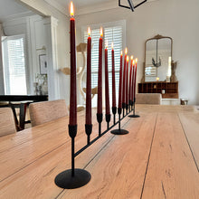 Carregar imagem no visualizador da galeria, Matte Black 11-Taper Candle Holder
