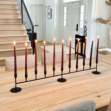 Load image into Gallery viewer, 41 Inch Matte Black 11-Taper Candle Holder
