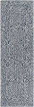 Load image into Gallery viewer, Blue Braided Faux Jute Rug

