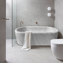 Load image into Gallery viewer, Imperial White Marble Bathtub Hand-carved from Solid Marble Block (W)32&quot; (L)70&quot; (H)20&quot;
