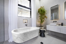 Load image into Gallery viewer, Imperial White Marble Bathtub Hand-carved from Solid Marble Block (W)32&quot; (L)70&quot; (H)20&quot;
