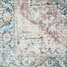 Carregar imagem no visualizador da galeria, Blue Catigpian Distressed Washable Area Rug - Clearance
