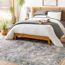 Carregar imagem no visualizador da galeria, Blue Catigpian Distressed Washable Area Rug - Clearance
