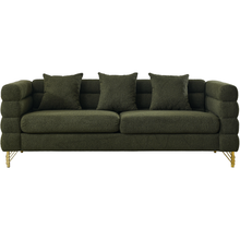 Carregar imagem no visualizador da galeria, 3-seater + 2-seater Combination sofa.Green teddy
