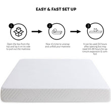 Load image into Gallery viewer, Green Tea Infused Memory Foam Twin Mattress, 8 inch Gel Memory Foam Mattress for a Cool Sleep, Bed in a Box
